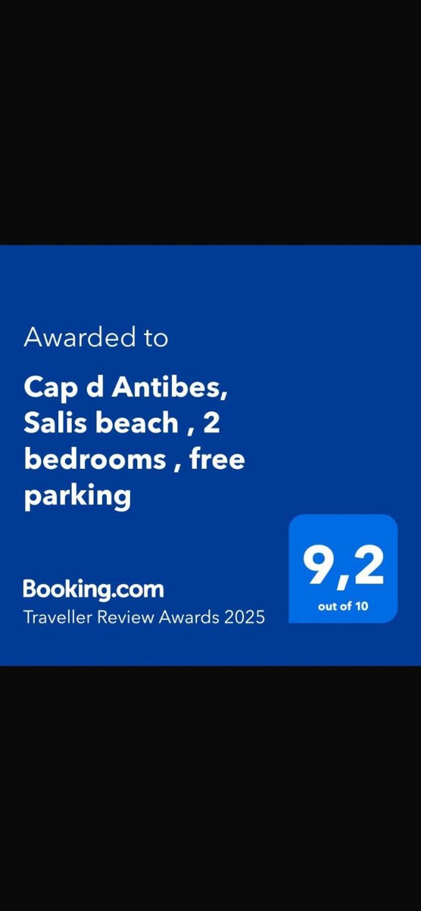 Cap D Antibes, Salis Beach , 2 Bedrooms , Free Parking 외부 사진